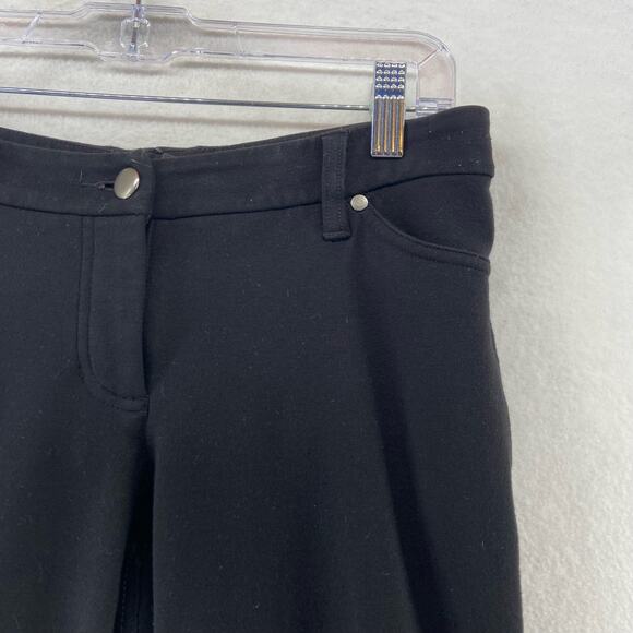 Eileen Fisher Black Ponte Knit Pants Size 4 - Picture 4 of 8